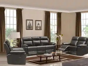 HR046G (G12) Husky Leo Reclining Sofa Set Gray