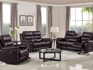 HR050 B (G03) Husky Jetson Reclining Sofa Set Brown