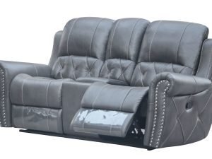 HR059-2RR (G12) Husky Furniture Hunter Reclining Loveseat Gray
