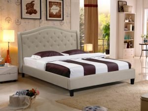 Queen Twilight Bed - 013-Husky-Furniture- Queen and King- Beige-1