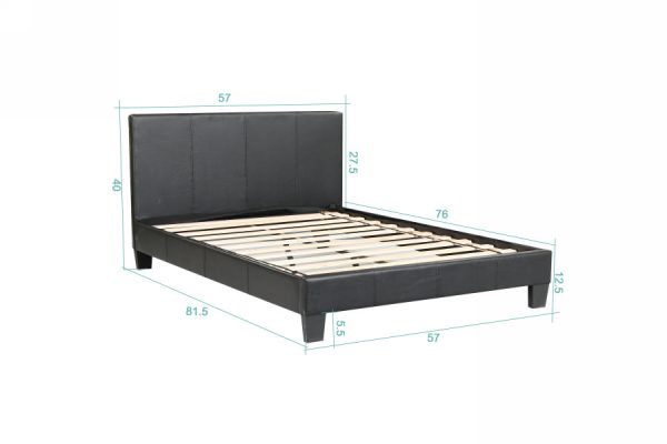 Value Bed 8079-Husky-Furniture- single,twin Double,full- Black-4
