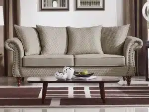 HD1769 -Tessa Sofa - Sand-K06.Fabric .Husky Designer Furniture