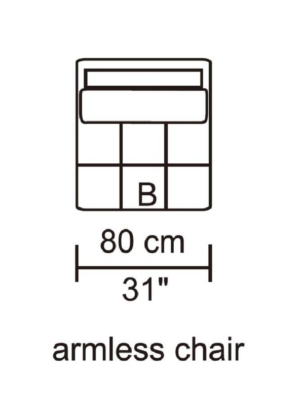 HD1800 - Leggo - Armless Chair.Husky Designer Furniture