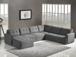 HD1800 - Leggo - sectional sofa LHS-Grey.Husky Designer Furniture