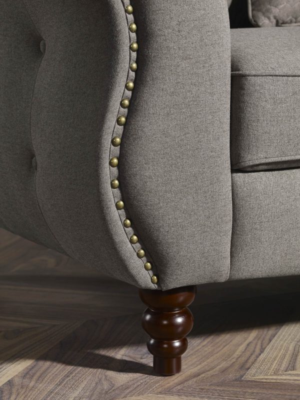 HD1811 -Jesse- Taupe-K25.Fabric .Husky Designer Furniture.Sofa and loveseat.Side2
