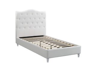 HB828-Lily Platform Bed - Twin - Husky-Furniture- White-1