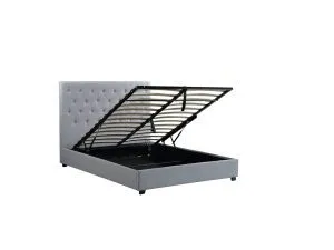 Logan Storage Bed Double Bed -1974 - Husky Furniture - Double Grey