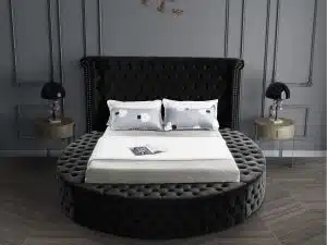 Alora Platform Bed Black Queen King HuskyFurniture.com