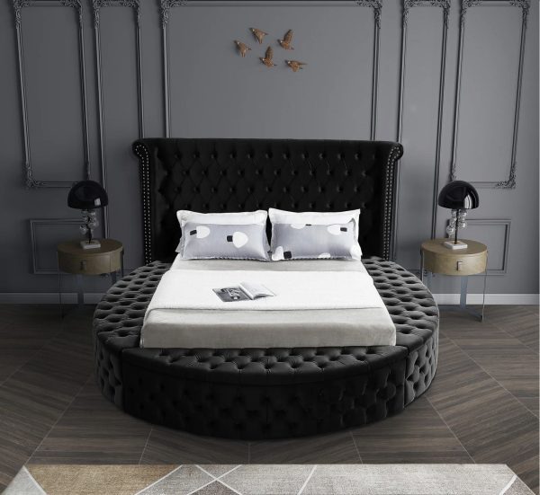 Alora Platform Bed Black Queen King HuskyFurniture.com