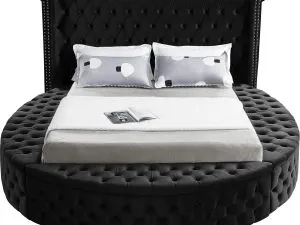 Alora Platform Bed Black Queen King HuskyFurniture.com