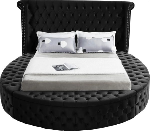 Alora Platform Bed Black Queen King HuskyFurniture.com