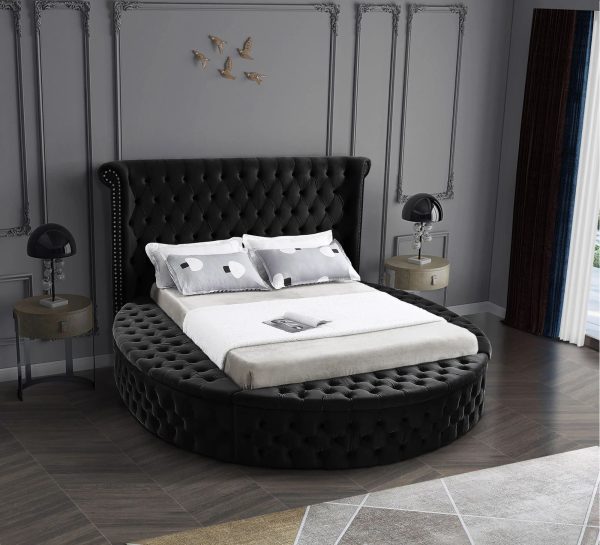 Alora Platform Bed Black Queen King HuskyFurniture.com