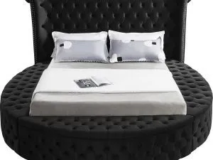 Alora Platform Bed Black Queen King HuskyFurniture.com