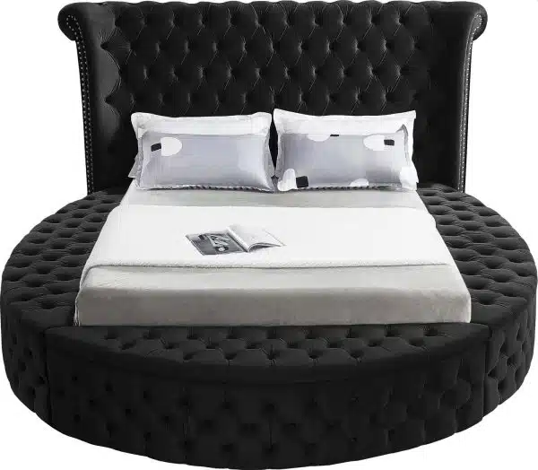 Alora Platform Bed Black Queen King HuskyFurniture.com