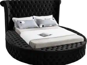 Alora Platform Bed Black Queen King HuskyFurniture.com