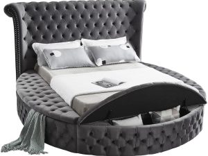 Alora Platform Bed Grey Queen King HuskyFurniture.com